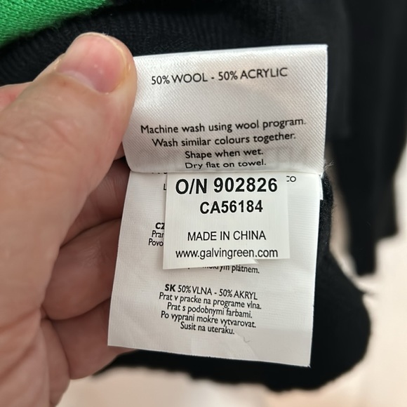 GALVIN GREEN sweater. Size L - Picture 7 of 7
